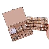 Joyero Mujer Organizador Pendientes Viaje Pequeño Jewelry Organizer Box, Caja Joyero Plastico Small Clear Travel Stackable Girls Jewelry Display Box for Earrings Ring Necklace Bracelet