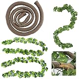 Yueser Dragon Barbudo Hamaca,Hamaca Reptil Reptiles Lagartija Decoración con Artificial Escalada Vines para Camaleón Lagartos Gecko Serpientes Ranas