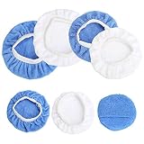 LOPOTIN 7pcs Almohadillas Pulidoras Capó de Pulido Almohadillas Enceradora Microfibra para Encerar Pulir Coche Máquina Disco Limpieza de Pulir Muebles Piso de Madera Automovil sin Huella Fina