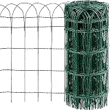 Amagabeli Valla para Jardín 0.65Mx25M Metal Valla Decorativa Hierro para Jardín Metal Bordes para Césped de Jardín lecho de Flores de protección Vegetal HC02