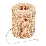 PandaHall Envoltura de Alambre Floral de 210 m de Alambre de 1 mm de Navidad, Alambre rústico para Envolver Vid, Envoltura de Papel de Manualidades para Bodas, Coronas de Bosque, Coronas de Cabeza