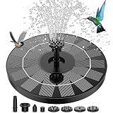 Fuente Solar para Estanque, AISITIN 3.5W Bomba de Agua Solar, Solar Fuente con 6 Estilos, para Estanque de Jardín Fuente, Baño para Pájaros, Césped, Circulación de Agua para Oxígeno