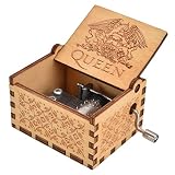 BORDSTRACT para Caja de música Bohemian Rhapsody, Mecanismo Antiguo Caja Musical Vintage para cumpleaños, Aniversario de Navidad, Boda, San Valentín, día de la Madre
