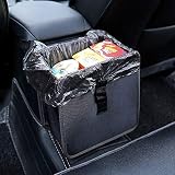 Bolsa de basura para colgar en el coche, impermeable, de alta calidad, con capacidad de 1,85 galones, color negro Powertiger