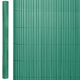 Cañizo Artificial de ocultación para jardín de PVC Verde - LOLAhome