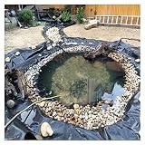 TYTYJ Lona En PVC para Estanques, Resistente Al Calor y Al Envejecimiento, para Reforzar Fuentes de Agua y Piscinas Paisajísticas de Jardines Acuáticos (Color : Black, Size : 6x6m)