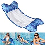 Aiglam Hamaca Flotante, Hamaca Piscina de Agua 4 en 1, Piscina Versátil Flotador de Verano Colchonetas Inflable Hamaca de Agua Pool Lounge Float para Adultos y Niños (Actualizado)