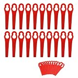 Garosa 100PCS Cuchillas Cortador de Césped Cuchilla de Repuesto para Cortacésped Cuchillas de Plástico Hierba Cuchillas de Recambio Segadora Cutter Blade para FRT18A FRT18A1 Art 46155 FRT20A1