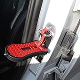 SDFLKAE Pedal plegable portátil antideslizante durable universal aleación de aluminio coche puerta