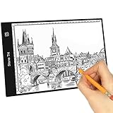 Stone TH Mesa de Luz para Calcar, LED Tableta de Luz Dibujo A4 de Iluminación de la Caja de Alimentación Micro USB Ideal para Animacion Tatoo Dibuja