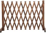 Vallas De Madera Jardin Vallas Extensibles Celosia Madera Puerta decorativa retráctil para exteriores, barandilla para jardín de verduras, valla de piquete de partición para mascotas, soporte de fl