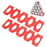 2 Piezas Estante para Botellas Refrigerador Universal, Portabotellas Silicona Plataforma de Nevera para Apilado de Botellas, Soporte Latas para Cerveza Refrigerador Gabinete