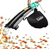 Aspirador de Hojas / soplador de Hojas, 3200W Aspirador de Hojas, Aspirador eléctrico 3 en 1, Control de 6 velocidades, soplador de Hojas eléctrico