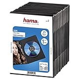 Hama DVD Slim Box 25, Cajas de discos ópticos, Negro, paquete de 25