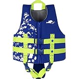 IvyH Chaleco de Natación para Niños - Chaleco de Chaqueta Flotante Niño Chaleco de Flotación Neopreno Traje de baño Chaleco de flotabilidad Chaleco de Ayuda a la natación