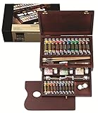 Rembrandt - Pintura al óleo - Caja de madera profesional - 24 tubos + accesorios
