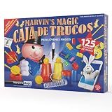 Marvin's Magic - Caja de Trucos, 125 Asombrosos Trucos de Magia para Niños – Línea de Magia Fácil - Incluye Varita Mágica, Trucos de Naipes y Mucho Más - Apto para Niños de 6 Años y Más