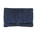 Plan B, Pitillera Tabaco de Liar, Two Days Tejana, 11 x 7 cm,15 g, Bolsa Interior de Goma EVA, Azul