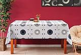 De'Carpet Mantel Hule Estampado Rectangular Redondo Étnico (100x140cm)