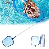 TSLBW Red de Limpieza de Piscinas Red de Piscina Kits Red para Piscina de Malla Fina Recogehojas para Piscinas Red de Espumadera para Piscina para Piscinas Jacuzzis Spas Estanques Limpieza de Fuentes