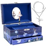 Jewelkeeper - Caja Musical Bailarina y Juego de Joyas de niñitas - 3 Regalos de Bailarina para niñas