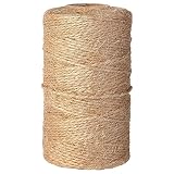 jijAcraft Cuerda de Yute Cordel Manualidades, 100 Metros, para Decoración, Bricolaje, Aplicaciones de Jardinería, Embalaje