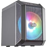 Cooler Master MasterCase H100 ARGB – Caja PC Mini-ITX con Potente Flujo de Aire, Chasis Compacto Frontal Mallado, Capacidad de Hardware Flexible