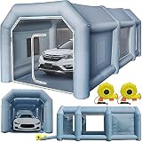 BuoQua Cabina de Pintura Inflable 8 x 4 x 3 M Carpa Hinchable para Coche Tienda Inflable Cabina de Estacionamiento de Pintura Tienda Inflable de Campaña Cabina Inflable para Pintar el Coche