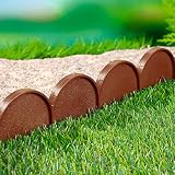 Prosperplast Zanvic Garden IKRA-R624 Bordura para jardín Line Medida, 20 Piezas x Caja, Terracota, 1000x1000x9 cm