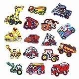 16 Piezas Parches Ropa Niños Coche Parches Ropa Termoadhesivos Infantiles DIY Coser o Planchar en Los Parches Apliques Para Ropa Camiseta Jeans Sombrero Pantalon Bolsas
