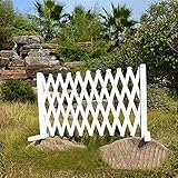 Vallas De Madera Jardin Celosia Madera Puerta Extensible retráctil, Valla de Seguridad para Mascotas, Valla Extensible retráctil Valla de Madera para césped de jardín y decoración de Patio ZHEYAN