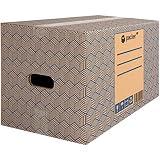 packer PRO Pack 20 Cajas Carton Mudanza y Almacenaje Ultra Resistentes con Asas 430x300x250mm