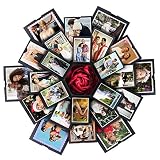 VEESUN Caja de Regalo Creative Explosion Box 6 Caras, DIY Álbum de Fotos Scrapbook Caja, San Valentin Navidad Regalos Originals Artesanales Mujer Hombre Novio Niña Niños, Negro