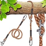 SELEWARE - Juego de Cuerdas para Hamaca y Silla, Longitud Ajustable, Cuerda de Nailon de 2m, soporta hasta 1000 Libras, Parque Infantil, Columpio, Hamaca y Silla Colgante