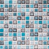 Mosaico Adhesivo de Azulejo para Cocina Baño Pegatinas de Baldosas Stickers Azulejos Azul 40X200cm