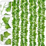 YQing 168 Ft-24 Piezas Hiedra Artificial Hoja Guirnalda Plantas Vid Colgante Guirnalda de Hiedra Inglesa Hogar Cocina Jardín Oficina Boda Decoración de Pared