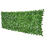 Outsunny Seto Artificial en Rollo 3x1m para Valla Balcón Barandilla Valla de Privacidad Planta Decorativa PE