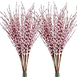 Famibay 20 Piezas Ramo de Flores Artificiales Tallo Largo Flores Artificiales Decoracion Jarrones Bodas Casa