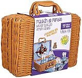 Tachan - Set picnic vichy en cesta de mimbre (CPA Toy Group 20517) , color/modelo surtido