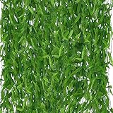 Belle Vous Planta Colgante Artificial Follaje Guirnalda (Pack de 50) 1,79 Metros - Enredaderas Artificiales Decoración Pared, Arco de Bodas, Fondo, Fiesta, Hogar y Cocina, Jardin Vertical Artificial