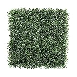 ULAND 12Pieza 50x50cm, Juego De Setos Artificiales De Boj , Muro De Jardinería Valla Verde Hiedra Decorativa, para Decoración Interior y Exterior.