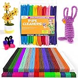 Home Pro Shop 350 Alambres de Chenilla para Artesanía – Duraderos para Manualidades de Adultos y Niños – Limpia Pipas para Manualidades, 6 mm x 30 cm en 30 Colores