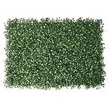 QIAOH Seto De Boj Artificial 2PCS, Jardin Vertical Pared, Plantas Mixtas Artificiales Paneles De Pared De Vegetación Fondo De Escenario DIY Micro Paisaje Decoración Floral