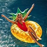 Piña Hinchable colchonetas Piscina Flotador Gigante de Piña Tumbona Flotadora/ Tumbona de Piscina Juguete para Adultos y Niños