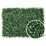 Panel de Pared de Hierba Seto Artificial Topiary Planta de Seto Pared de Hierba para Valla de Privacidad Jardín Vertical Pantalla para Boda al Aire Libre Decoración (A)
