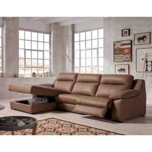 Sofas Cheslong Piel