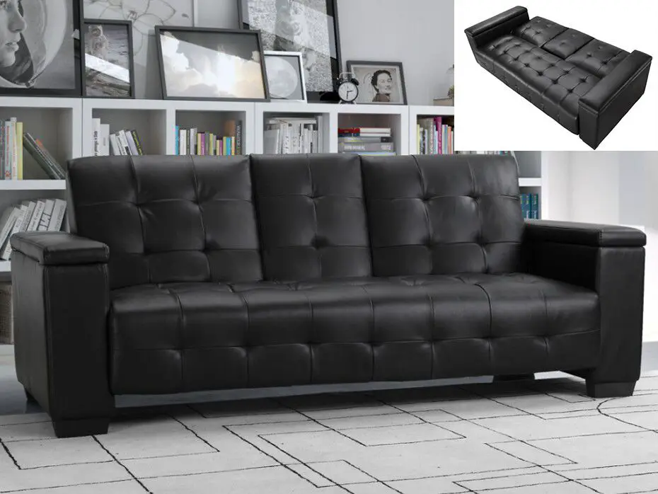 Descubre estas 【OFERTAS en Sofas Piel Negro】 ¡Entra!