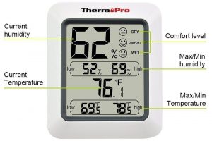 Digitális hőmérők Higrométerek