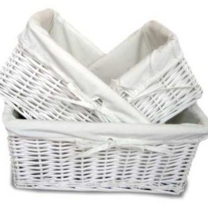 Cestas De Mimbre Blancas