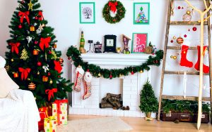 Alféizares bien decorados para Navidad